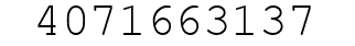 Number 4071663137.
