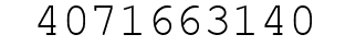 Number 4071663140.