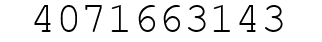 Number 4071663143.