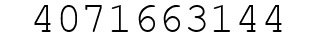 Number 4071663144.