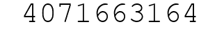 Number 4071663164.