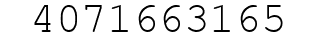 Number 4071663165.