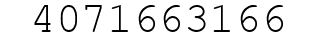 Number 4071663166.