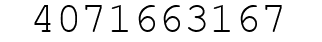Number 4071663167.