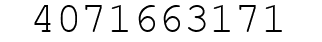 Number 4071663171.
