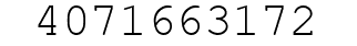 Number 4071663172.