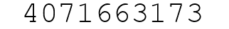 Number 4071663173.