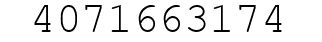 Number 4071663174.