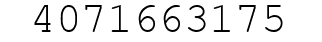Number 4071663175.