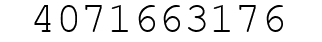 Number 4071663176.