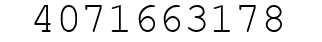 Number 4071663178.
