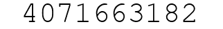 Number 4071663182.