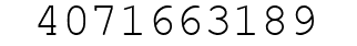 Number 4071663189.