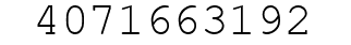 Number 4071663192.