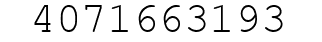 Number 4071663193.