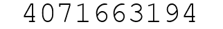 Number 4071663194.