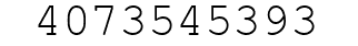 Number 4073545393.