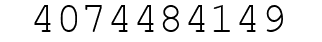 Number 4074484149.