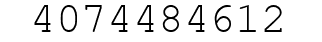 Number 4074484612.