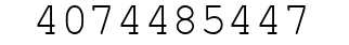 Number 4074485447.