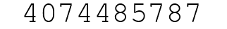 Number 4074485787.
