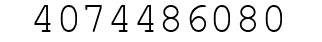 Number 4074486080.