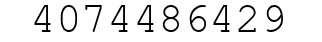 Number 4074486429.