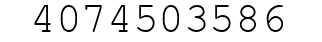 Number 4074503586.