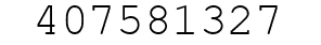 Number 407581327.