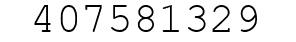 Number 407581329.
