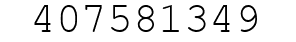 Number 407581349.