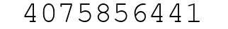 Number 4075856441.