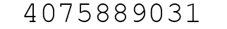 Number 4075889031.