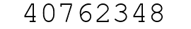 Number 40762348.
