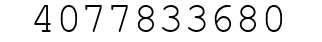 Number 4077833680.