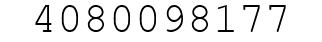 Number 4080098177.