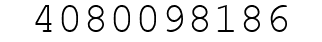 Number 4080098186.