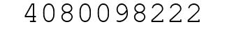 Number 4080098222.