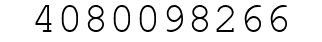 Number 4080098266.