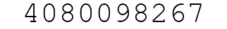 Number 4080098267.