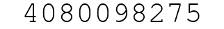 Number 4080098275.