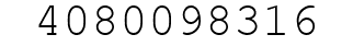 Number 4080098316.