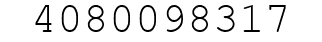 Number 4080098317.
