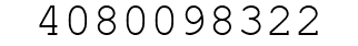 Number 4080098322.