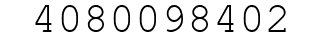 Number 4080098402.