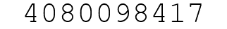 Number 4080098417.