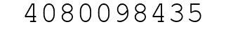 Number 4080098435.