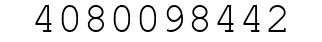 Number 4080098442.