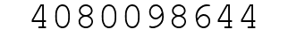 Number 4080098644.