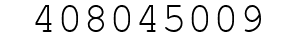 Number 408045009.